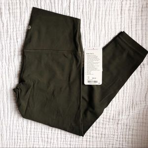 Brand New lululemon align II Leggings - army green